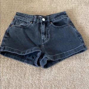 Black PacSun jean shorts